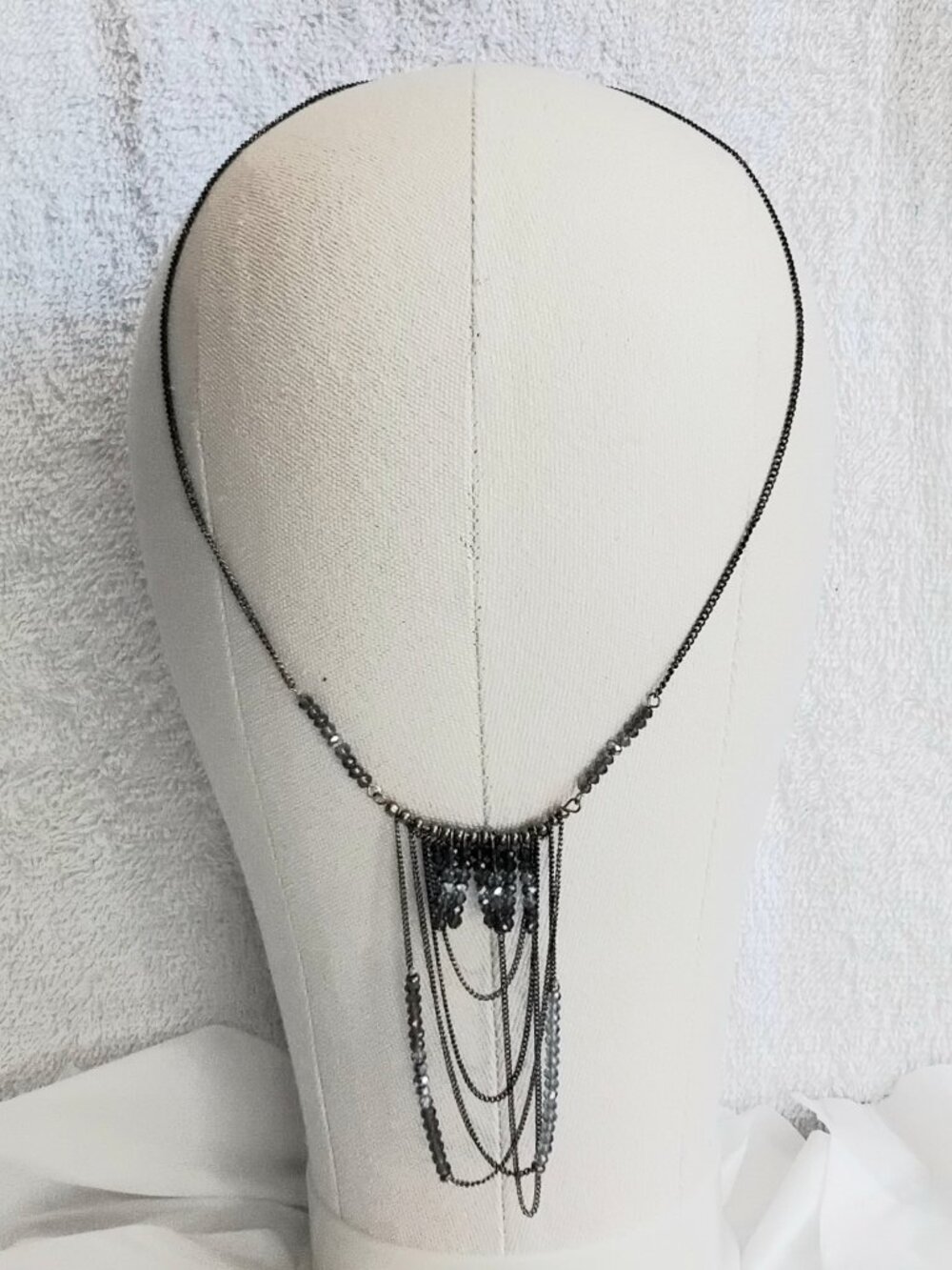 3/$25 Beautiful 32" Metal & Bead Long Necklace Quality Costume Jewelry!!